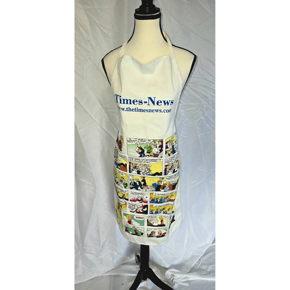 Times News Blondie Comic Strip Apron Advertising Promotional Kitchen‎ Wear